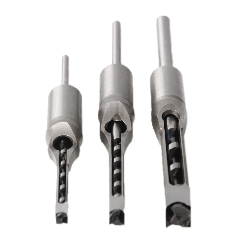 

HSS Metric Mortising Chisel Woodwork Square Hole Drill Bit Cutter Tool new