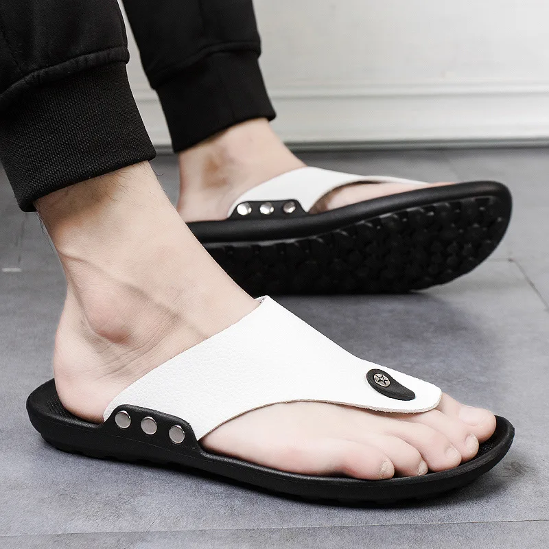 

Summer New Style Korean-style Sandals MEN'S Flip Flops Sandals Fashion Casual Shoes Slipper Indoors And Outdoors Double Purpose