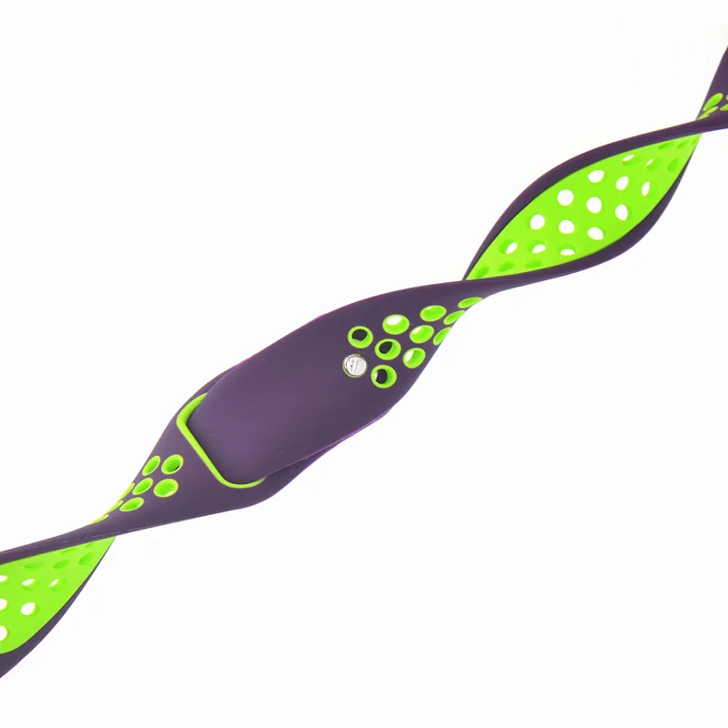 Purple and green 22 мм силиконовый спортивный ремешок для samsung Galaxy Watch 42/46 мм резиновый ремешок для gear S2/S3 20/22 мм ремешок - Цвет ремешка: Purple and green