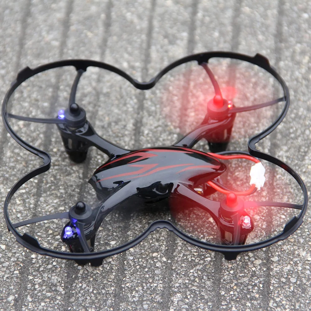 HUBSAN Original H107C 4 Axes 2.4GHZ Wireless Remote Control Quadcopter With 2MP HD Camera Best Gift Black& Red