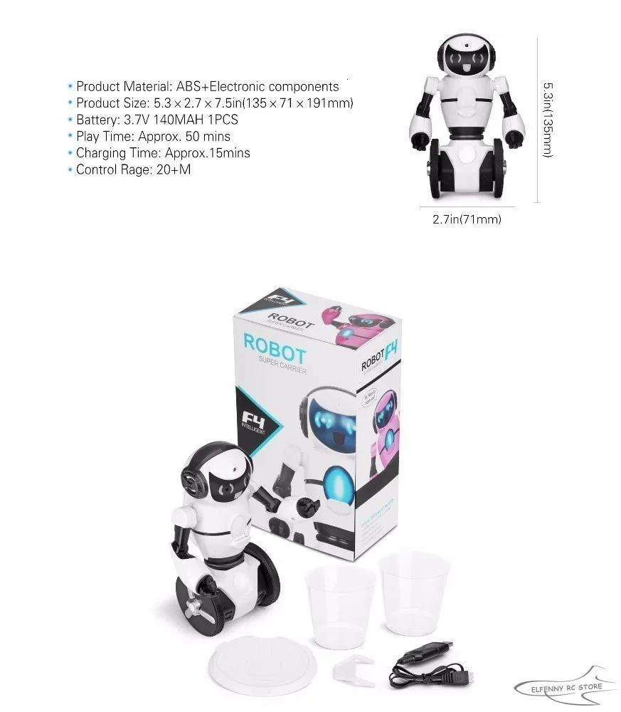 WLtoys F4 wifi камера Интеллектуальный баланс RC робот приложение управление игрушки для детей Рождественский подарок VS JJRC R1 R2 R3