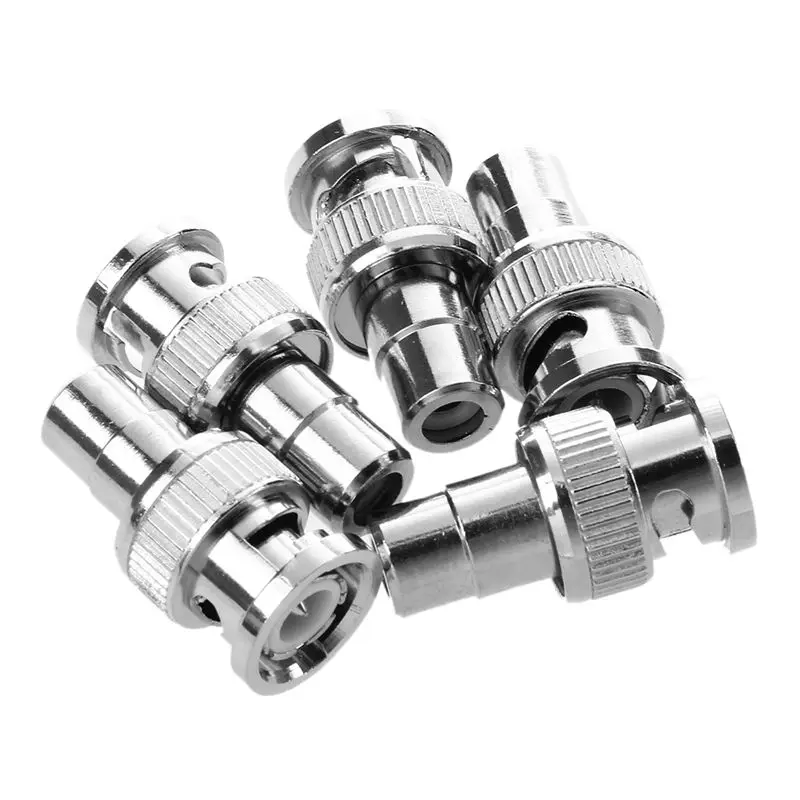 New-5 Pcs BNC Male Plug to RCA Female RF Coaxial Connector for CCTV Video | Обустройство дома