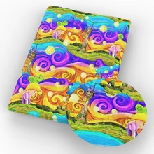 Новинка, 50*140 см, полиэстер с принтом(отключение), хлопчатобумажная ткань, лоскутные материалы для шитья, платье, ткань для изготовления кукольных подушек, c8473