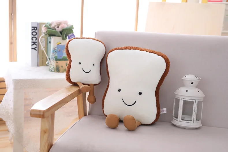 20-30 см креативный мультфильм хлеб подушка в виде тоста забавная еда плюшевая игрушка для дивана подушка кукла мальчик девочка день