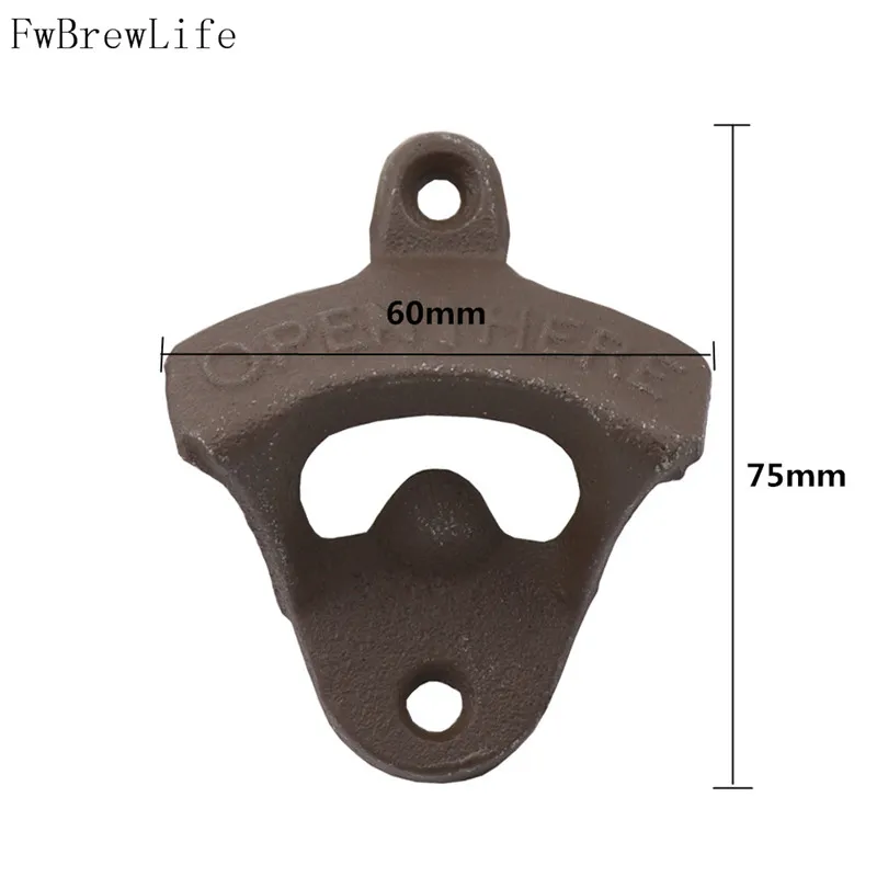 Vintage Cast Iron Wall Mounted Beer Bottle Opener Kitchen Accessories Drop Shipping