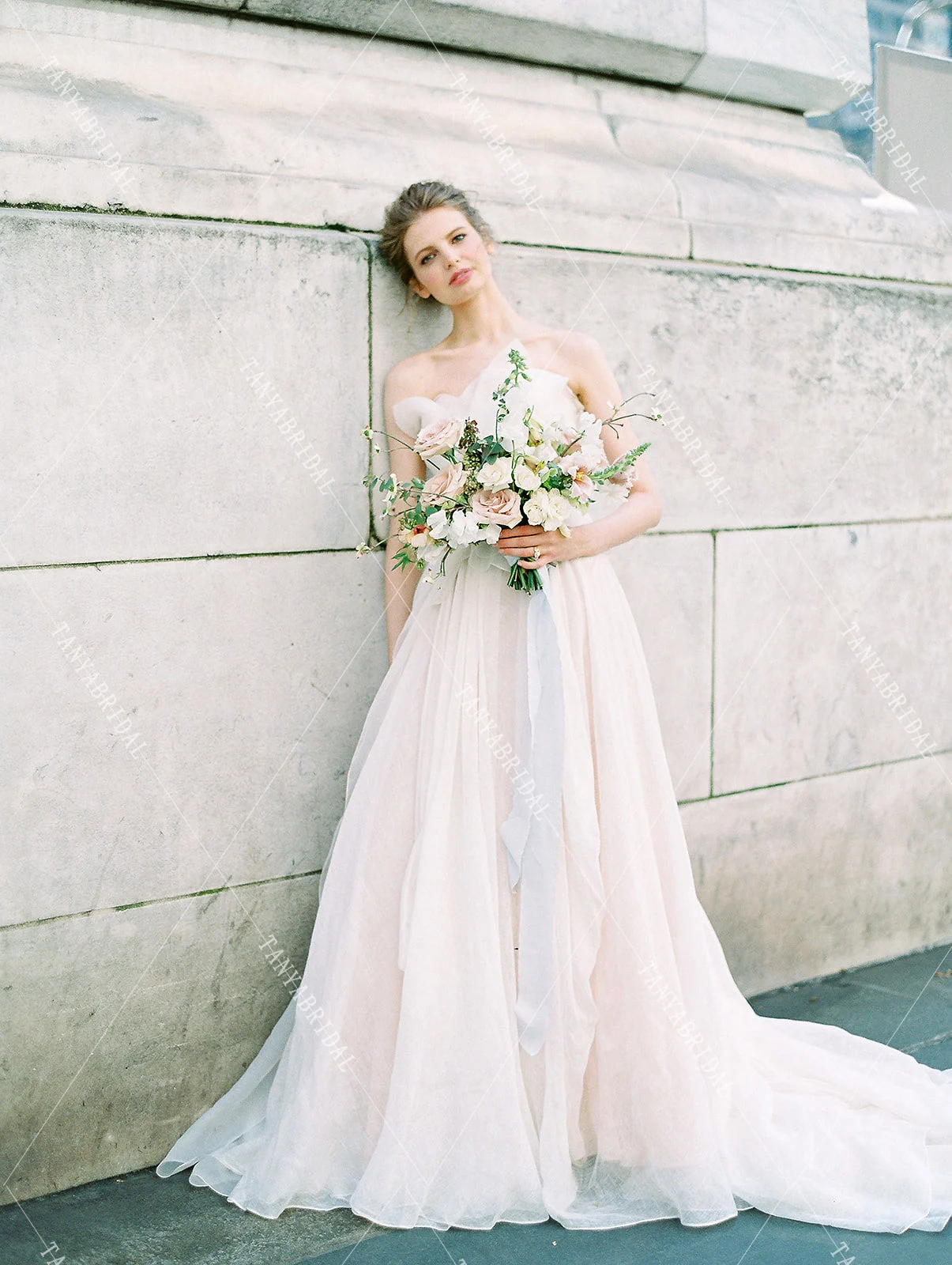 Румяна Розовые Свадебные платья Dreamy романтическое свадебное платье Robe De Soriee DW208