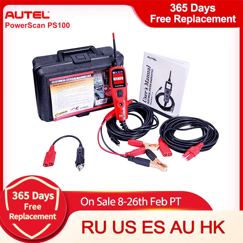 Autel PowerScan PS100 Electrical System Diagnosis Tool Autel PS100 Power Scan