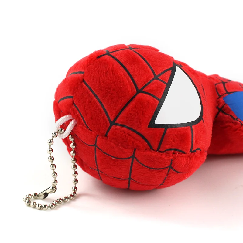 4 шт./лот милые мини Мстители Тор Капитан Америка человек паук Железный Человек Плюшевый мягкий брелок мягкие игрушки Супергерои куклы