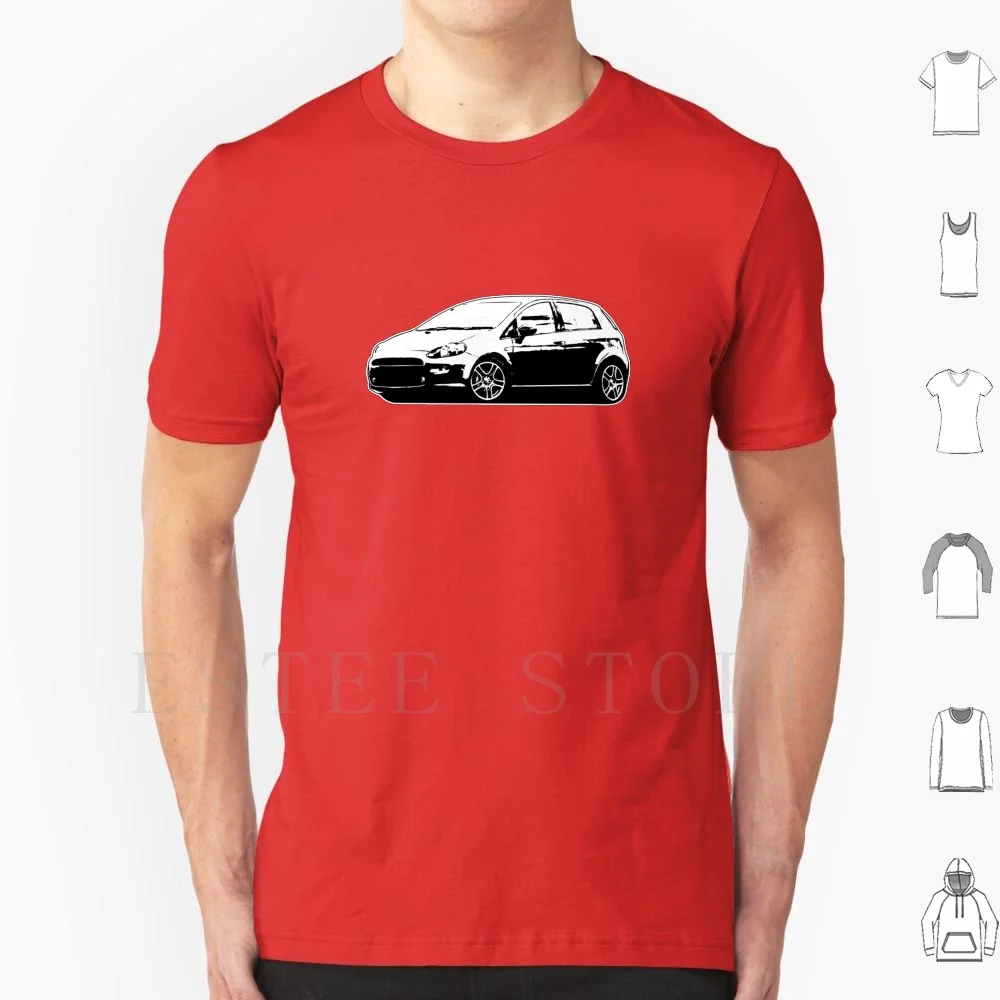 Maglietta Con Disegno Punto Grafica Fai Da Te Grande Formato 100% Cotone Punto Fiat Fiat Punto Fiat Grande Punto Punto Abarth Abarth Fiat Tjet