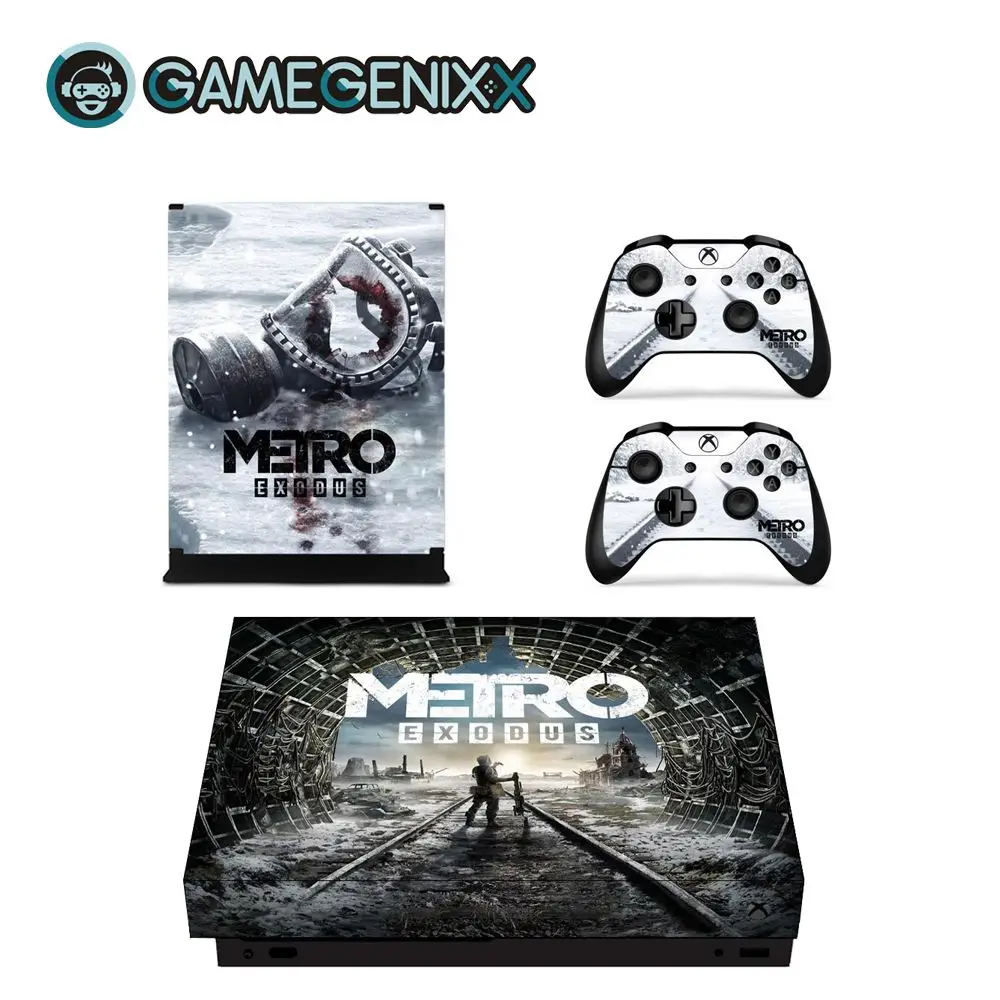 Metro GAMEGENIXX виток винилопласта с наклейкой для консоли Xbox One X и 2 контроллера-Metro - Цвет: Metro