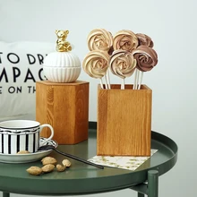 Деревянная банка для сахара ведро для хранения столовых приборов сушеная ваза настольная ручка держатель кухонная бутылка для хранения резервуар для хранения WJ112720