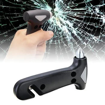 

1pc Black Portable Car Window Breaker Life Seat Safety Hammer Auto Glass Saving Escape Rescue Tool Seat Belt Cutter Accessories