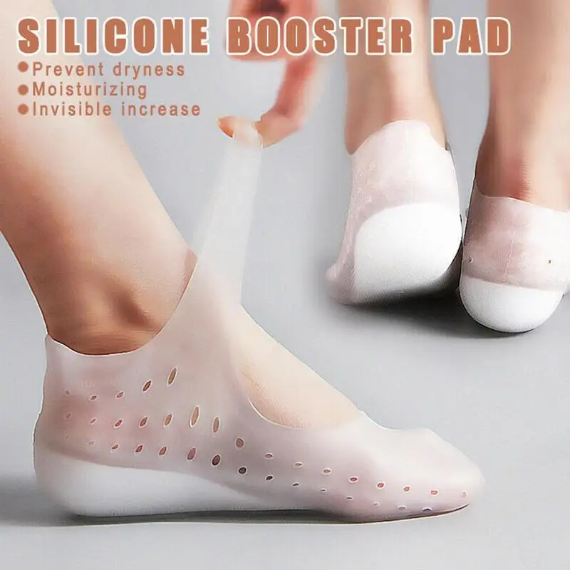 

Invisible Foot Pad Foot Care Prevent Dry Non-slip Half Pad Heightening Silicone Bionic Women Men Invisible Feet Pads