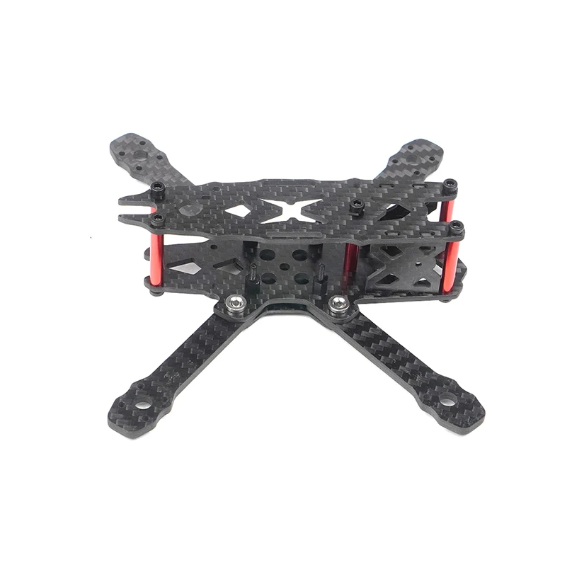 Комплект рамок Mini FPV FS135 135 мм Колесная база из углеродного волокна CF стойка для DIY