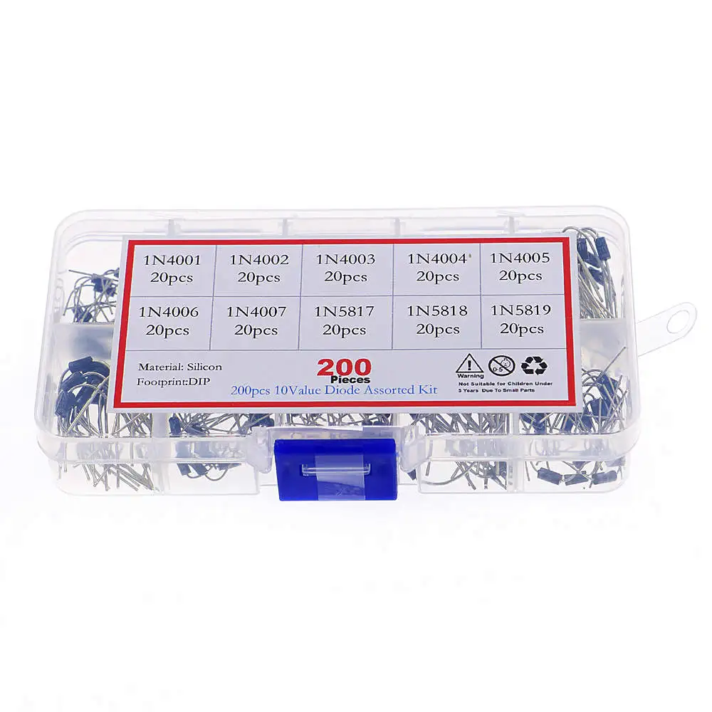 DIP ̿  ŰƮ ڽ,   1N4001-1N4007 1N5817-1N5819, 200 , 10  , 20 
