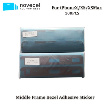 

100pcs/lot Middle Frame Bezel Sticker Adhesive for iPhone X Mid Chassis Stickers Middle Frame Glue for iPhone XS Max