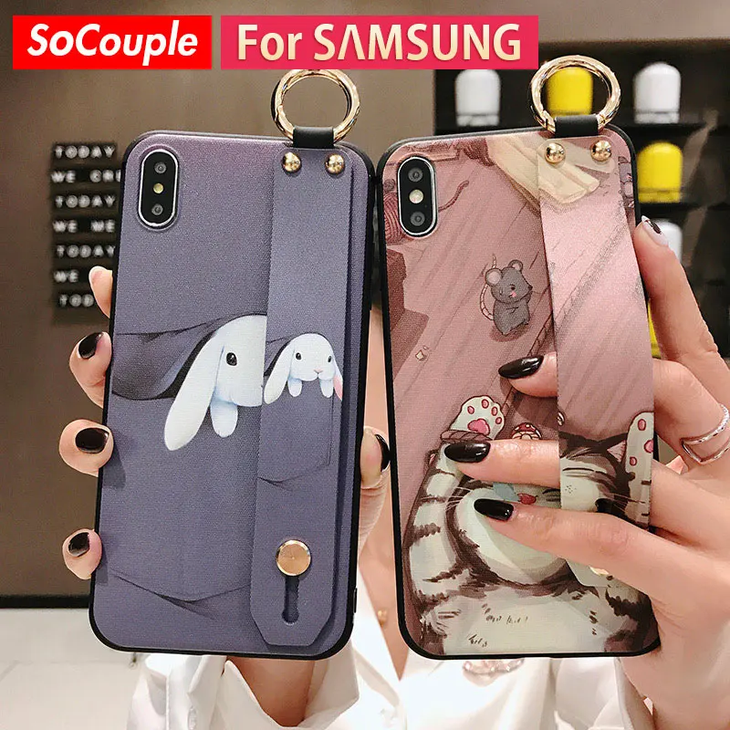 Чехол с ремешком на запястье для Samsung Galaxy A51 A71 50 52 A70 72 20 30s 21s 32 Note S9 S10 Plus S20 S21 Ultra |