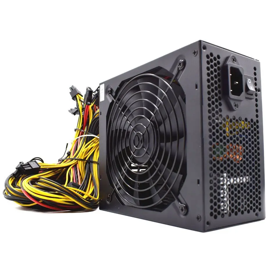 95% de eficiencia 2000W ATX 12V ETH Asic minero Bitcoin Ethereum fuente de alimentación para minería PC 8 tarjetas de gráficos