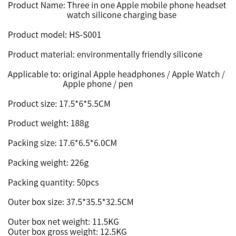 Беспроводной Зарядное устройство подставка для IPhone airpods Apple Watch, док-станция для зарядки Зарядное устройство для наручных часов Apple Watch Series 4/3/2/1 IPhone X 8 XS