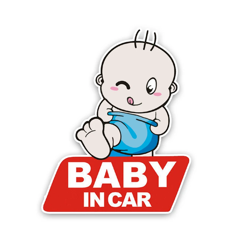 

Creative BABY IN CAR Car Sticker Accessories Vinyl PVC 16cm*13cm Motorcycle Waterproof Windshield Car Window Car Styling Decal