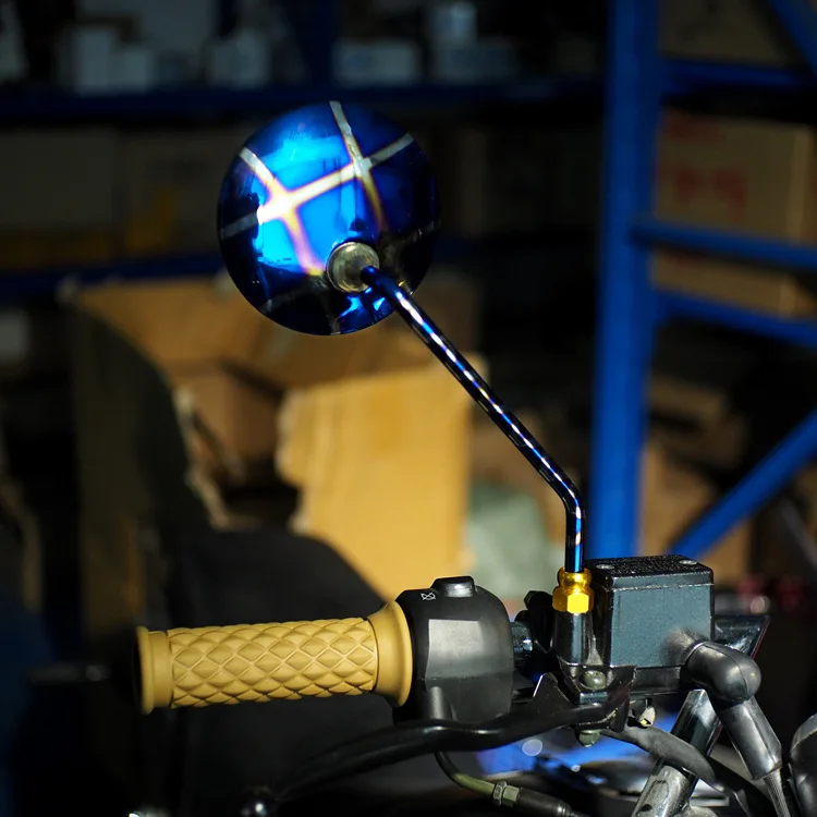 Мотоцикл модифицированное зеркало заднего вида Ретро рефлектор CG125 E-Bike маленький черепаший король универсальное антибликовое зеркало заднего вида