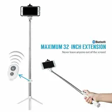 Штатив для мобильного телефона+ Bluetooth+ Выдвижной пульт дистанционного спуска затвора универсальный мобильный телефон Авто селфи палка монопод Новинка