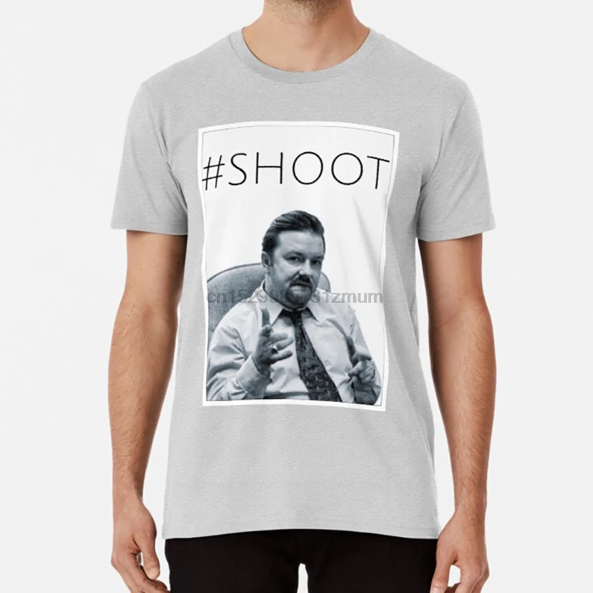 # SHOOT футболка Дэвид Брент Рикки жерве офис вернхэм Хог товар | Мужская одежда