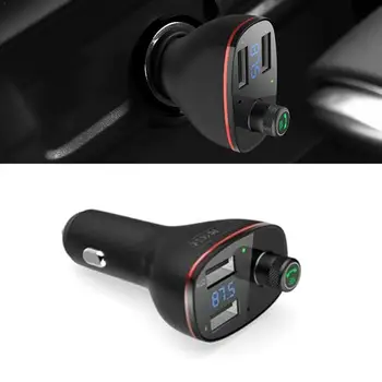 

Dual Usb Car Charger Bluetooth 4.2 FM Transmitter Fast Hands-free Car Automobile Bluetooth Charging Kit Charger Calling O9P6