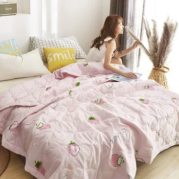 

New Quilt Duvet Washable Ice Silk Summer Air Conditioning Comforter Quilt Blanket Very Comfortable Quilt 100% Silk Blanket