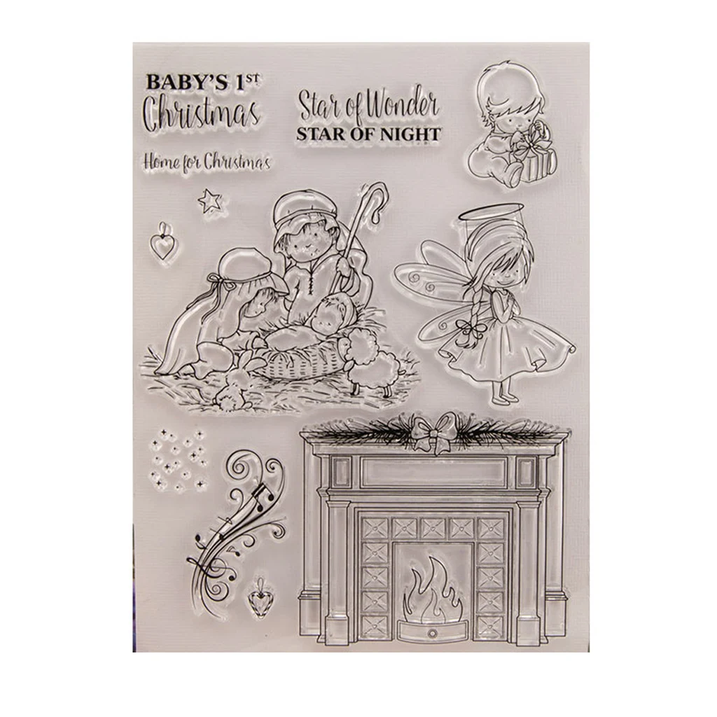 

Christmas Baby Clear Stamp Cling Seal DIY Scrapbook Embossing Album Decor Craft