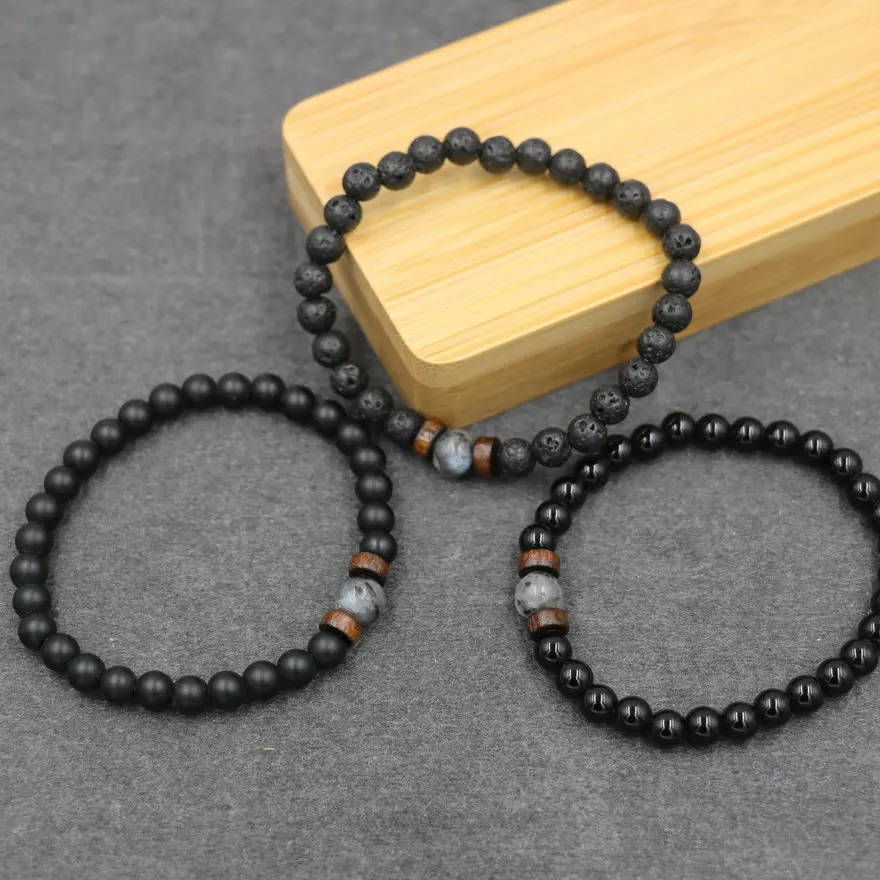 2pcs/ set 6mm Natural Stone Bracelets & Bangls For Women Men Moonstone Chakra Bracelet For Beads Jewelry Mujer Pulseira Bileklik - Image 6