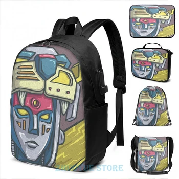 

Graphic print Spirit of Voltron (Legendary Defender) USB Charge Backpack men School bags Women bag Travel laptop bag