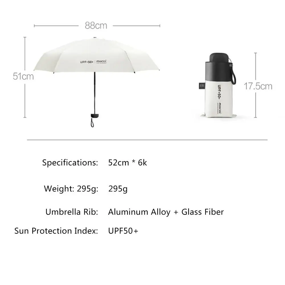 Анти-УФ карманный мини-зонтик от дождя женский Ветрозащитный прочный 5 складных солнцезащитных зонтов портативный Солнцезащитный Женский зонтик