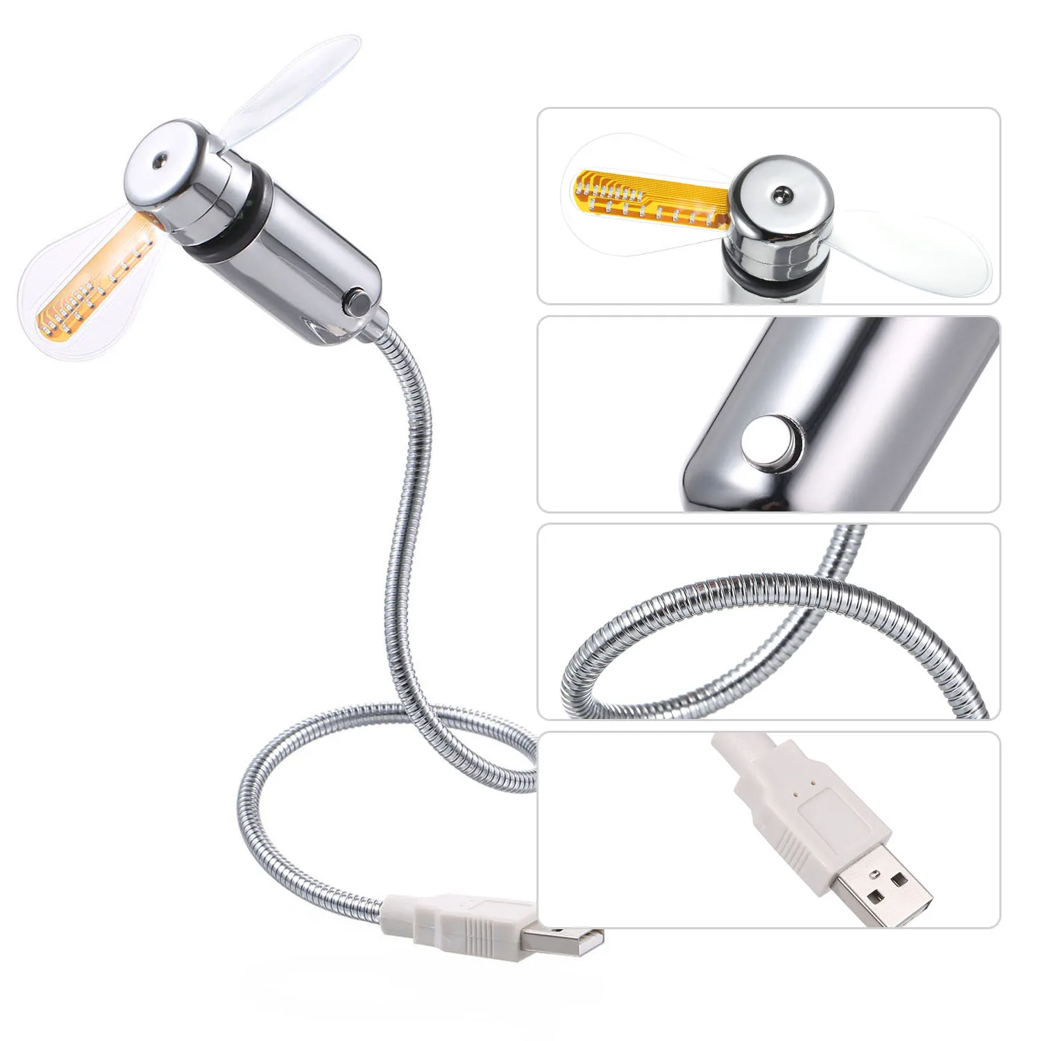 UF-211-07USB Мини Часы Вентилятор креативный вентилятор в режиме реального времени дисплей USB мини часы вентилятор