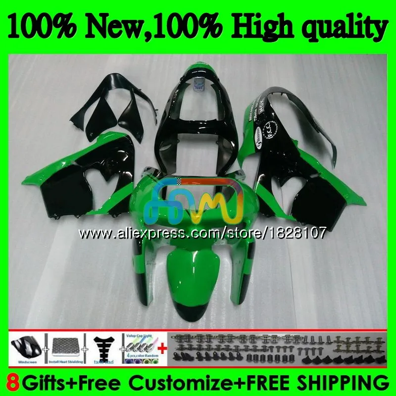 Тюнинг-пакет для KAWASAKI ZX900 цвета: зеленый, черный ZX9 R ZX 9R 900CC ZX 9 R 900 29BS. 4 ZX-9R ZX9R 98 99 00 01 1998 1999 2000 2001 обтекатель - Цвет: No. 1