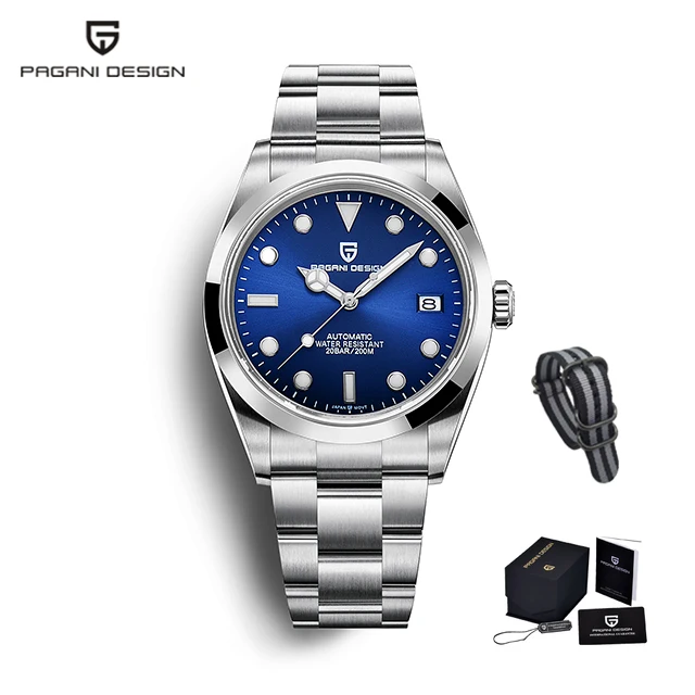 PAGANI DESIGN 2021 New Men's Automatic Mechanical Wristwatch Business Diving Men's Watch Luxury Sapphire 200M Waterproof Watches 