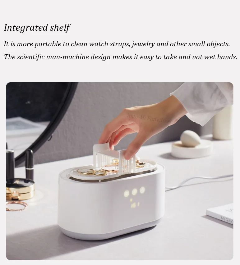 Youpin Eraclean Smart Ultrasonic Cleaner Ultrasonic Sonic Vibration Cleaning Machine Jewelry cleaner Work with Mi Home App