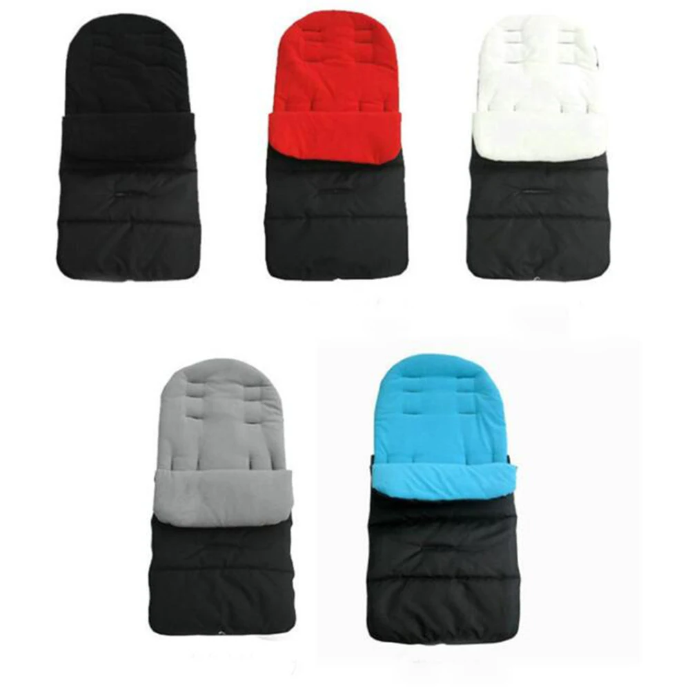 Ветрозащитный зимний осенний детский спальный мешок, спальный мешок для детской коляски, спальный мешок, теплый чехол для ног, для новорожденных, хлопковая подушка для сиденья