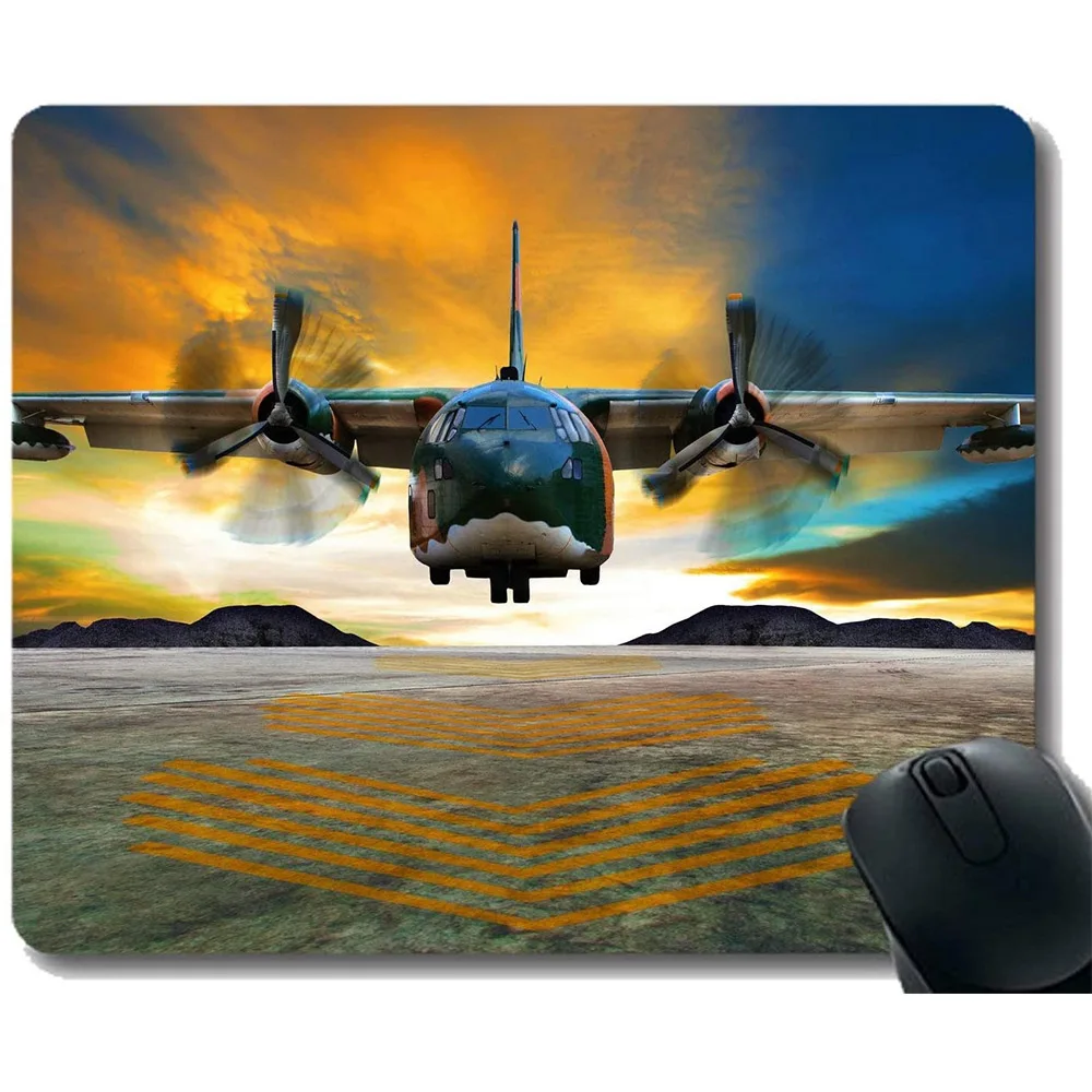 Mouse Pad with Stitched Edge Transport Aircraft Mat Non-Slip Rubber Base Mousepad | Компьютеры и офис