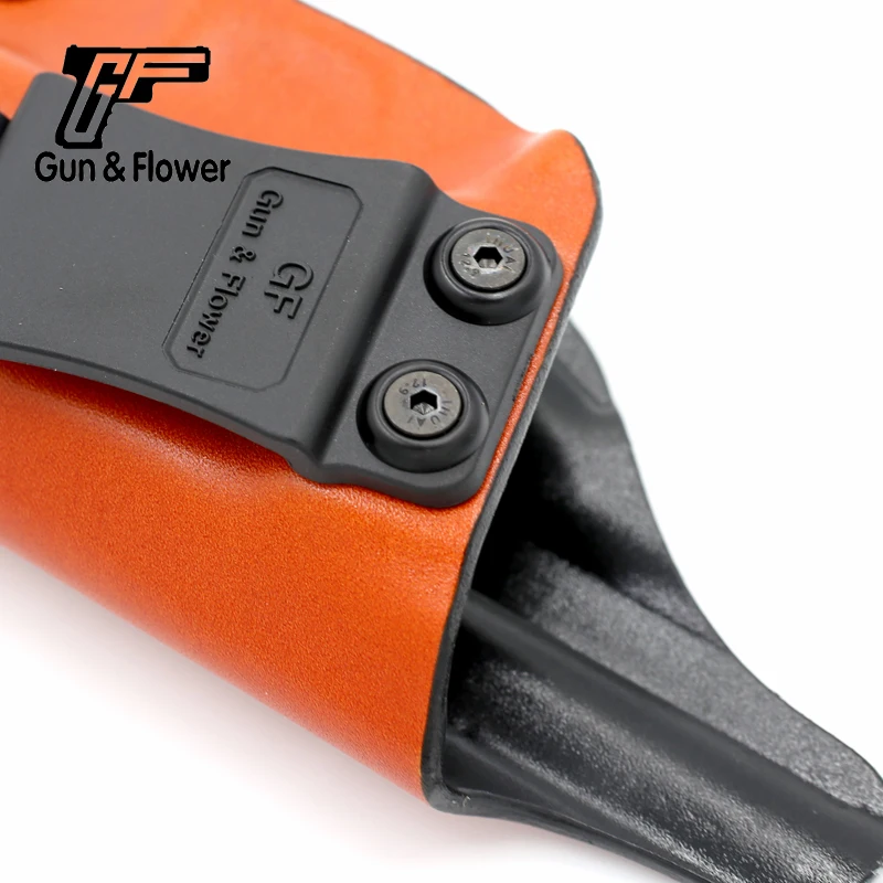 Кобура Gunflower внутри пояса Kydex с кожей снаружи военные Охотничьи Аксессуары для Glock 17/22/31
