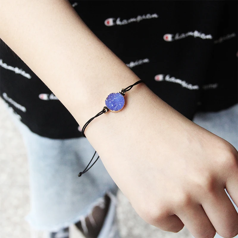 Редкая Подвеска из драгоценного камня браслеты для женщин регулируемый