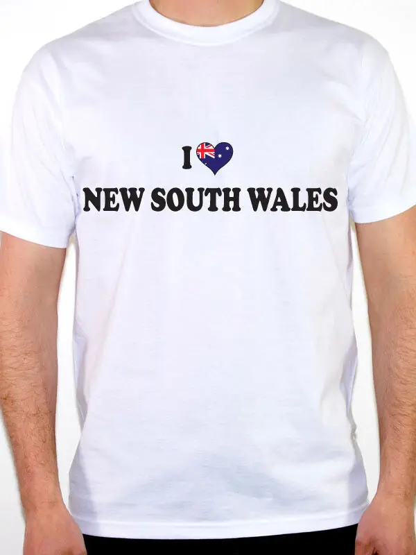Я люблю Новый Южный WALES Австралийский Флаг Австралия тематические мужские