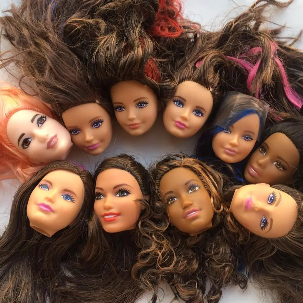 Редкие кукольные головки для лица милые женские куклы из белой кожи Азии