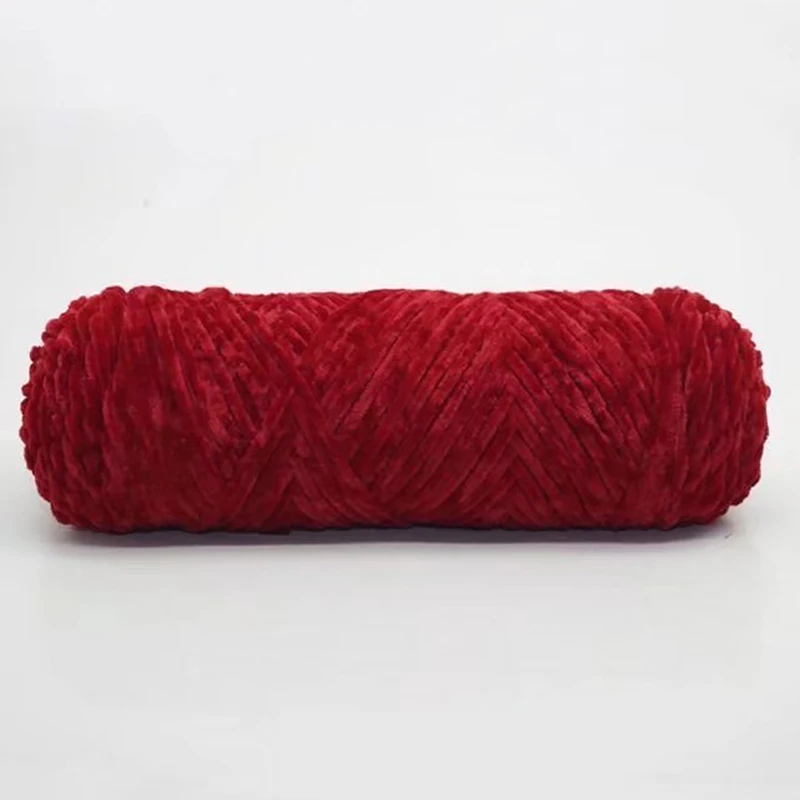 Velvet Yarn Soft Protein Cashmere Yarn Silk Wool Baby Yarn Crochet Knitting Yarn Cotton Baby Wool Diy Sweater - Color: 21