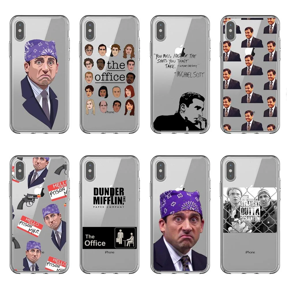 

Humorous and funny Michael Scott Soft silicone TPU Cover shell For iPhone X10 5 5s Se 6 6sPlus 7 8 Plus XR XS MAX phone case