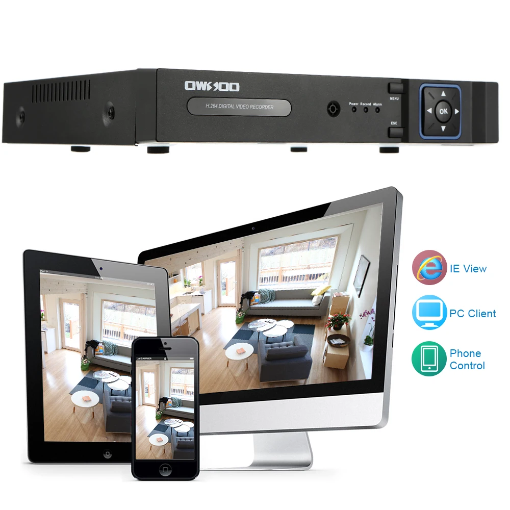 8CH Onvif 1080P NVR AHD DVR 5в1 CCTV видео регистратор системы наблюдения движения обнаружения P2P сети для безопасного ношения телефона управления