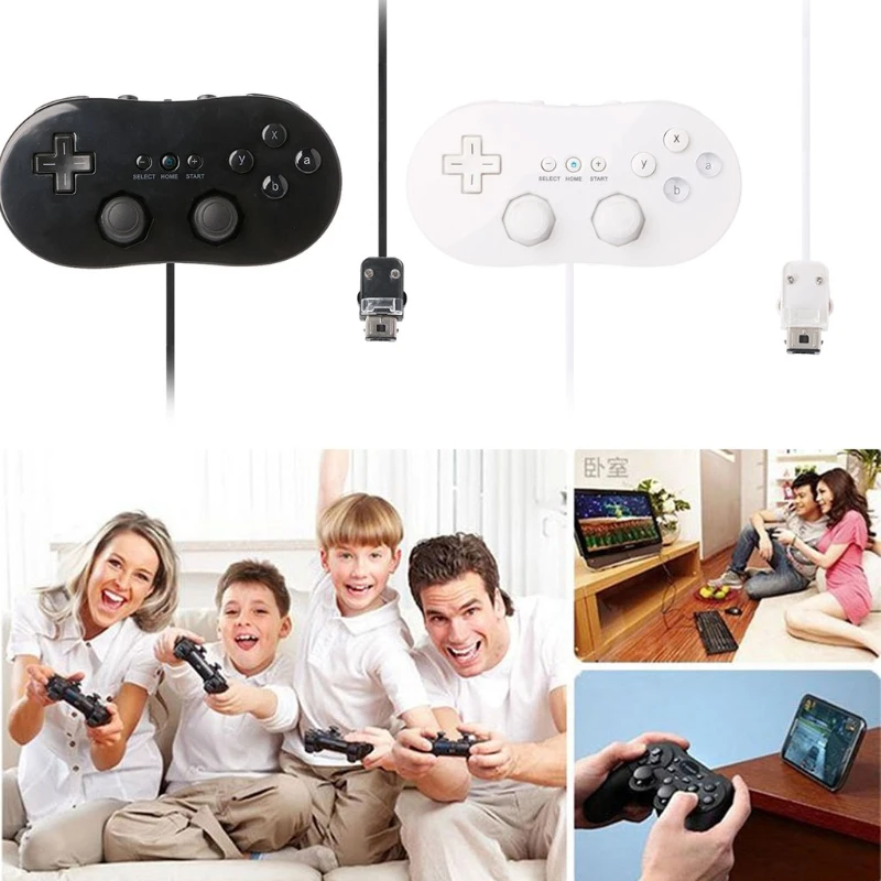 

Classic First Gen Wired Game Controller Gaming Remote Pro Gamepad For Wii