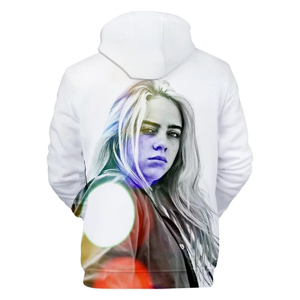 Модный дизайн Billie Eilish 3D толстовки Толстовка для мужчин и женщин Billie Eilish толстовки с капюшоном осенне-зимняя одежда куртки