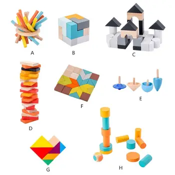 

Early education wooden education intelligence building blocks disassembly toys