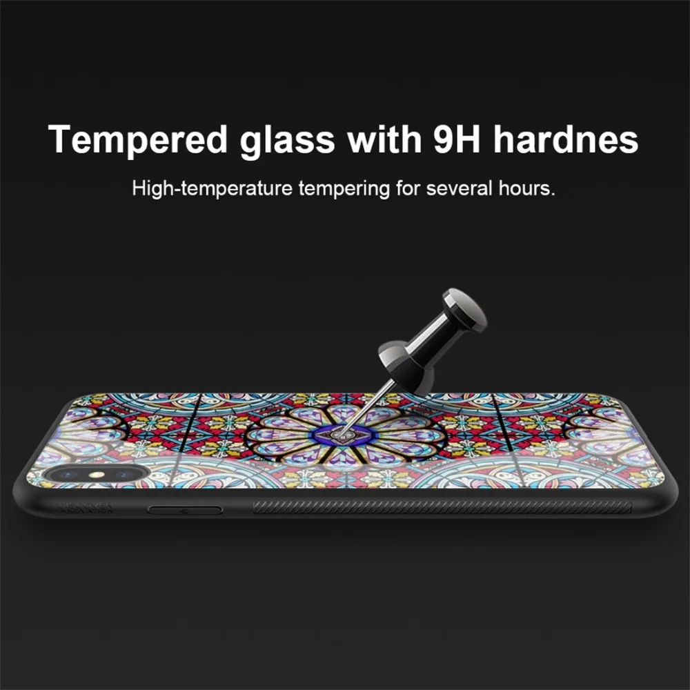Чехол из закаленного стекла для iPhone XS Max X XR Nillkin Luxury Dreamland яркий защитный чехол